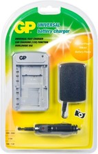 Gp Caricabatteria + Auto per Nikon Universale EN-EL12 EL11 EL10 EL9 EL8 EL7 EL5