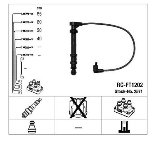 Kit tubi accensione ngk - tubi,