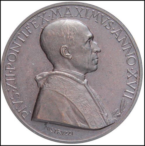 Medaglia papa pio xii - pio,