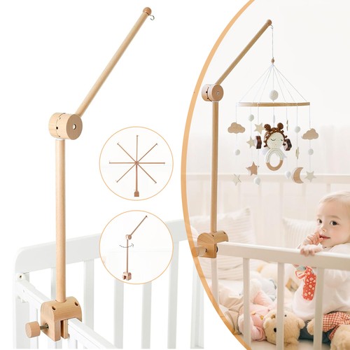 Supporto mobile legno culla