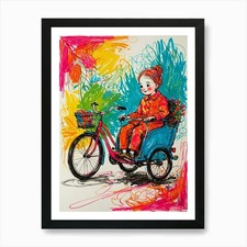 Stampa artistica ragazza