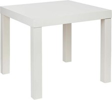 Tavolino laccato bianco