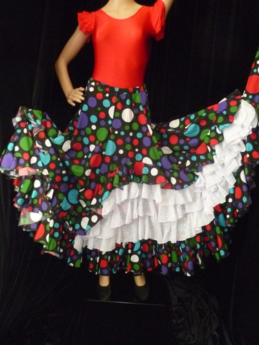 Gonna flamenco colorata pois - flamenco, a