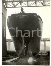 1959 GENOVA La nuova superpetroliera BRITISH BEACON dei Cantieri ANSALDO *Foto