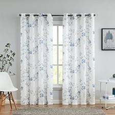 Lot de 2 rideaux rustiques