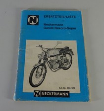 Spare parts catalog/spare list