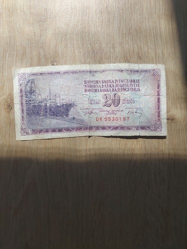 Banconota dinari jugoslavi - 20,
