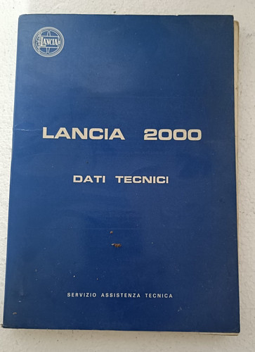 Lancia 2000 dati tecnici