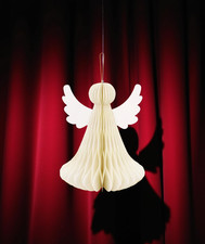 Angelo a nido d'ape avorio