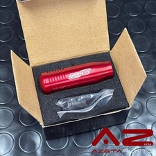 pomello leva del cambio universale sportivo 5 6 marce in alluminio rosso tuning