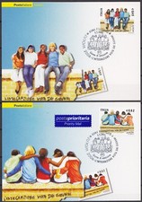 Italia 2006 Europa Integrazione Immigrazione Giovani Sorrisi Wall 2 x Maxicard