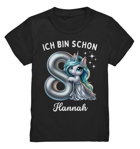 Shirt compleanno bambina - 8°,