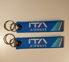 Set 2 Portachiavi Keychain ITA Airways | REMOVE BEFORE FLIGHT