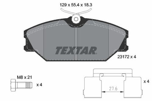 2317203 set pastiglie freno - 2317203,