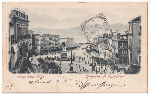 P05055 cartolina cagliari - -,