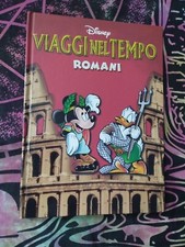 LIBRO ILLUSTRATO DISNEY VIAGGI NEL TEMPO ROMANI PAPERINO TOPOLINO F C del 2002