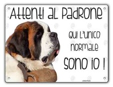 Cartello cane San Bernardo