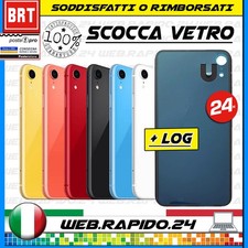 VETRO BACK COVER SCOCCA POSTERIORE  APPLE IPHONE XR BIG HOLE+BIADESIVO 