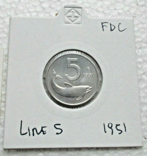 Moneta lire 1951 fdc - moneta,