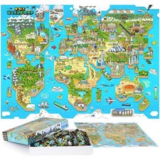 Puzzle mappa del mondo