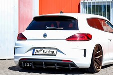 Attacco Posteriore Fresato Diffusore Posteriore in ABS per VW Scirocco 3 con R-Line Facelift