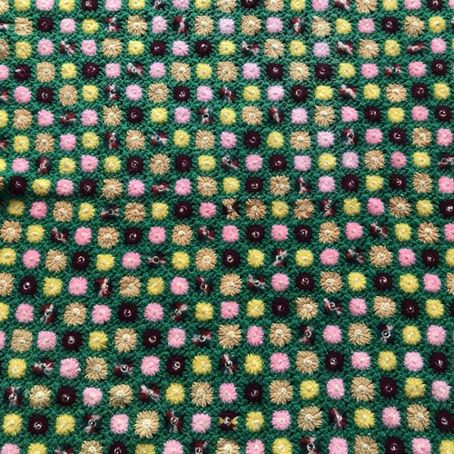 Coperta maglia fatta mano - in,