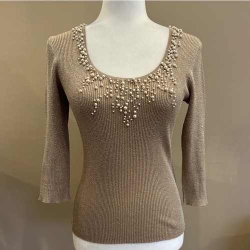 Top vintage agosto seta con - in,