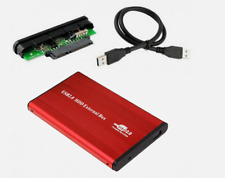 BOX ESTERNO Hard Disk SATA 2.5' CAVO USB HDD SSD CASE HD Drive DISCO PORTATILE