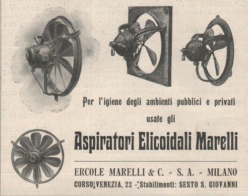 Pubblicita 1926 ercole marelli - pubblicita'1926,