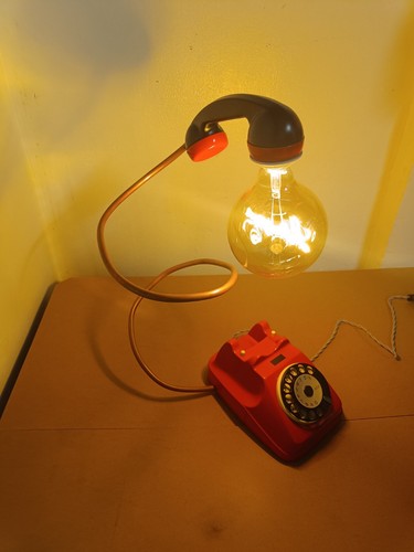 Telefono lampada vintage - telefono,