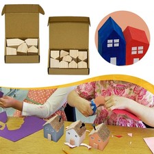 5 Pezzi Casette Legno Grezzo