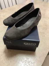 SCARPE IGI&CO DONNA TG. 36 IN CAMOSCIO COLOR TESTA DI MORO MADE IN ITALY