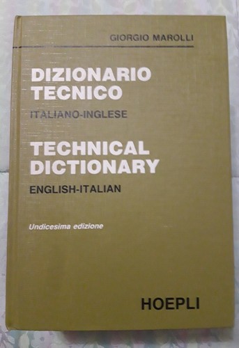 Dizionario tecnico italiano - tecnico,