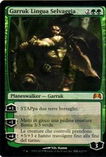 MTG MAGIC PROMO Garruk Lingua Selvaggia - Garruk Wildspeaker ITA FOIL