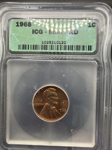 1968 lincoln memorial cent - lincoln,