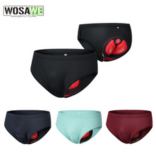 WOSAWE Mutande Uomo Ciclismo Triangolo 4D Imbottite Mountain Bike Bicicletta Pantaloncini