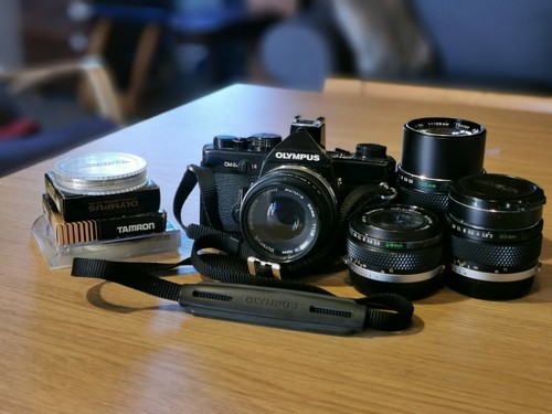 Olympus black kit - olympus, om-2n