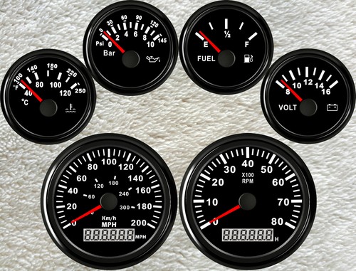 Set manometri 200mph 300km h - 200mph, 300km/h