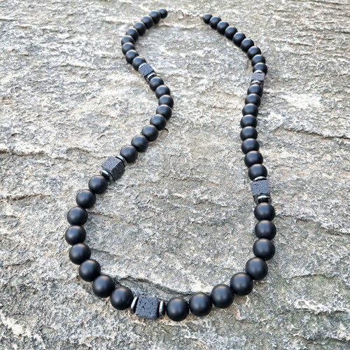 Collana perle nere - di,