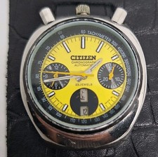 OROLOGIO CRONOGRAFO CITIZEN BULLHEAD 8110 BRAD PITT QUADRANTE GIALLO