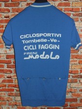 EROICA MAGLIA SHIRT MAILLOT BICI CICLISMO VINTAGE 70'S CICLI FAGGIN 50% LANA