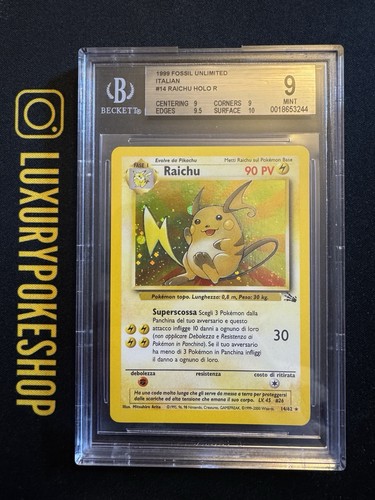 Carta card pokemon raichu - carta,