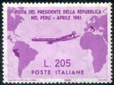 1961 Repubblica Gronchi Rosa 205 lire nuovo centrato cert. Cilio MNH **