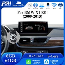 10,25" 6+64GB Autoradio GPS Android 14 Schermo Carplay per BMW X1 E84 Multimedia