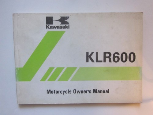 Kawasaki klr 600 - klr, owner's