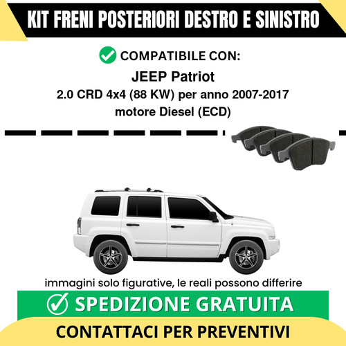 Pastiglie freno posteriori - pastiglie,