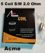 5 coil resistenze Acme iJoy S/M 5/20W  per Sigaretta Elettronica Atomizzatore
