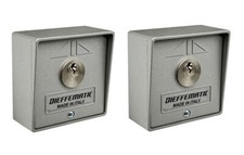 COPPIA 2 SELETTORE A CHIAVE UNICA UGUALE AUTOMAZIONE CANCELLO SERRANDA GARAGE