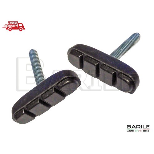 Coppia pattini freno nero bici - freno,