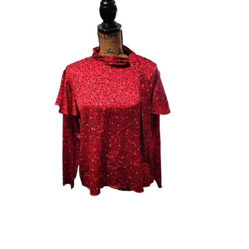 Blusa rossa zara - donna, taglia